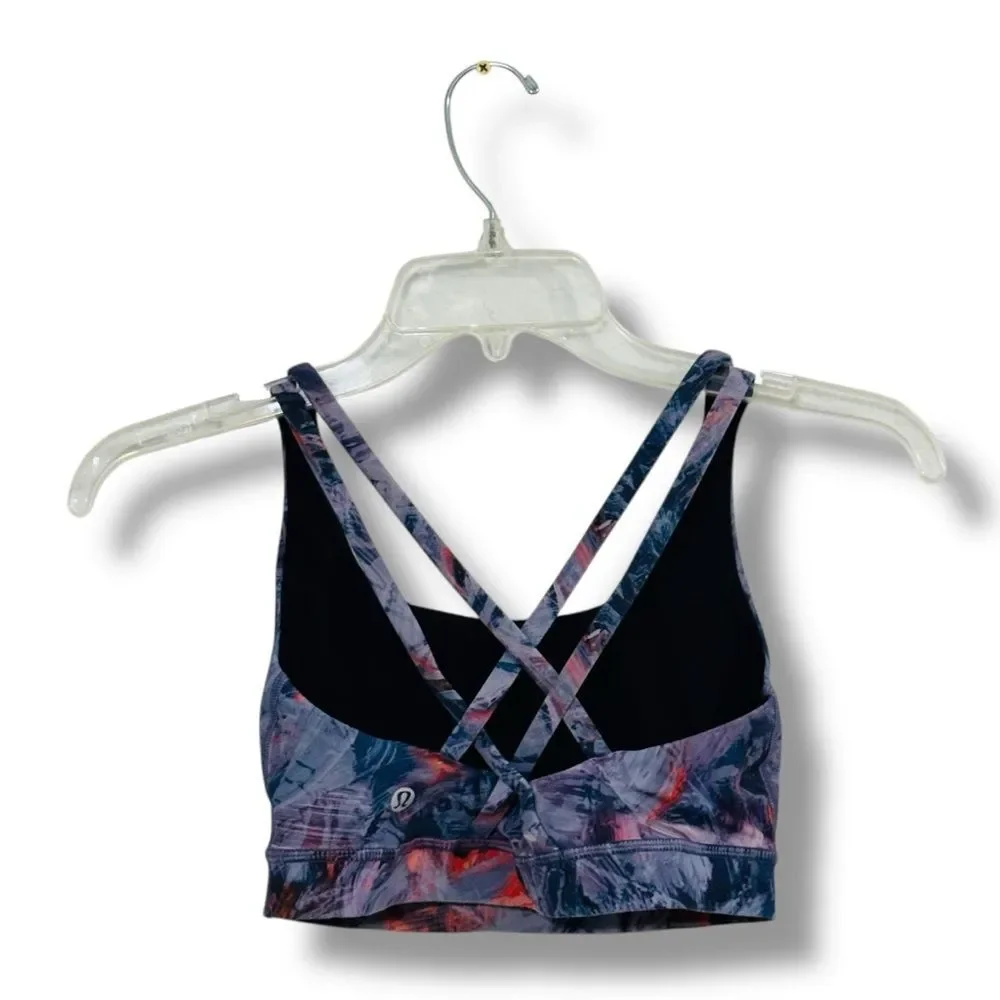 Lululemon Energy Bra Atmospheric Purple Size 4 Women’s Gym Wear Sports Bra